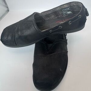 Bobs from Skechers Shoes Womens 9 Chill Luxe-Casual Travel Slip On Black 31977W